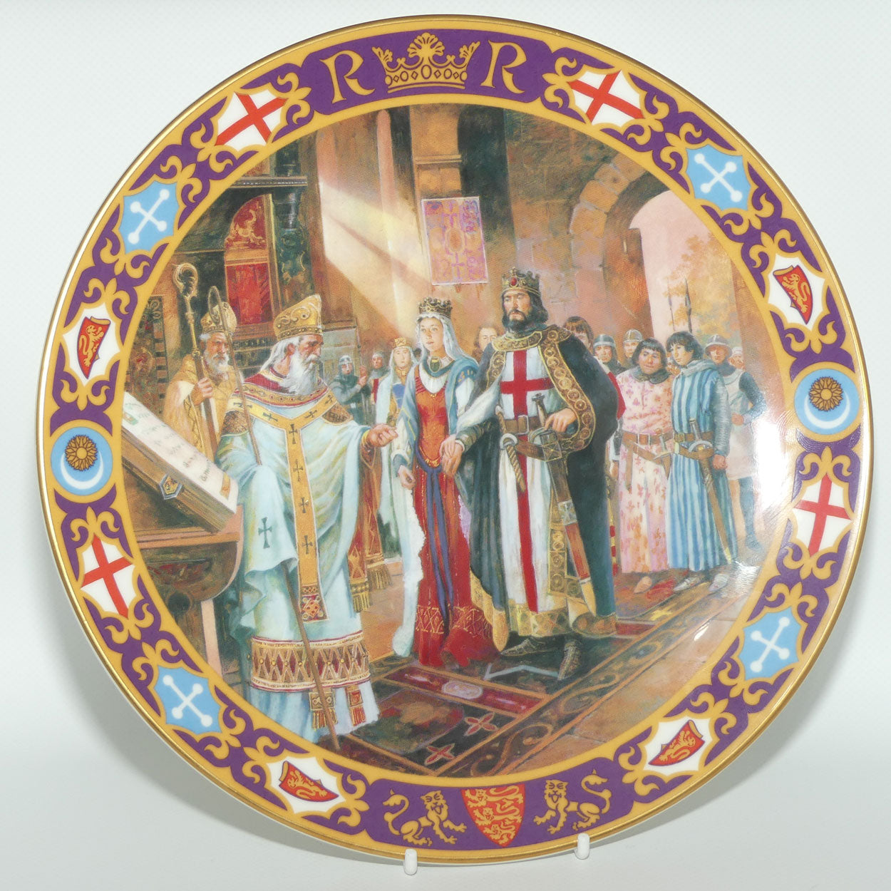 Royal Doulton Kings and Queens of the Realm PN74 plate | The Wedding of Richard I | LE 638