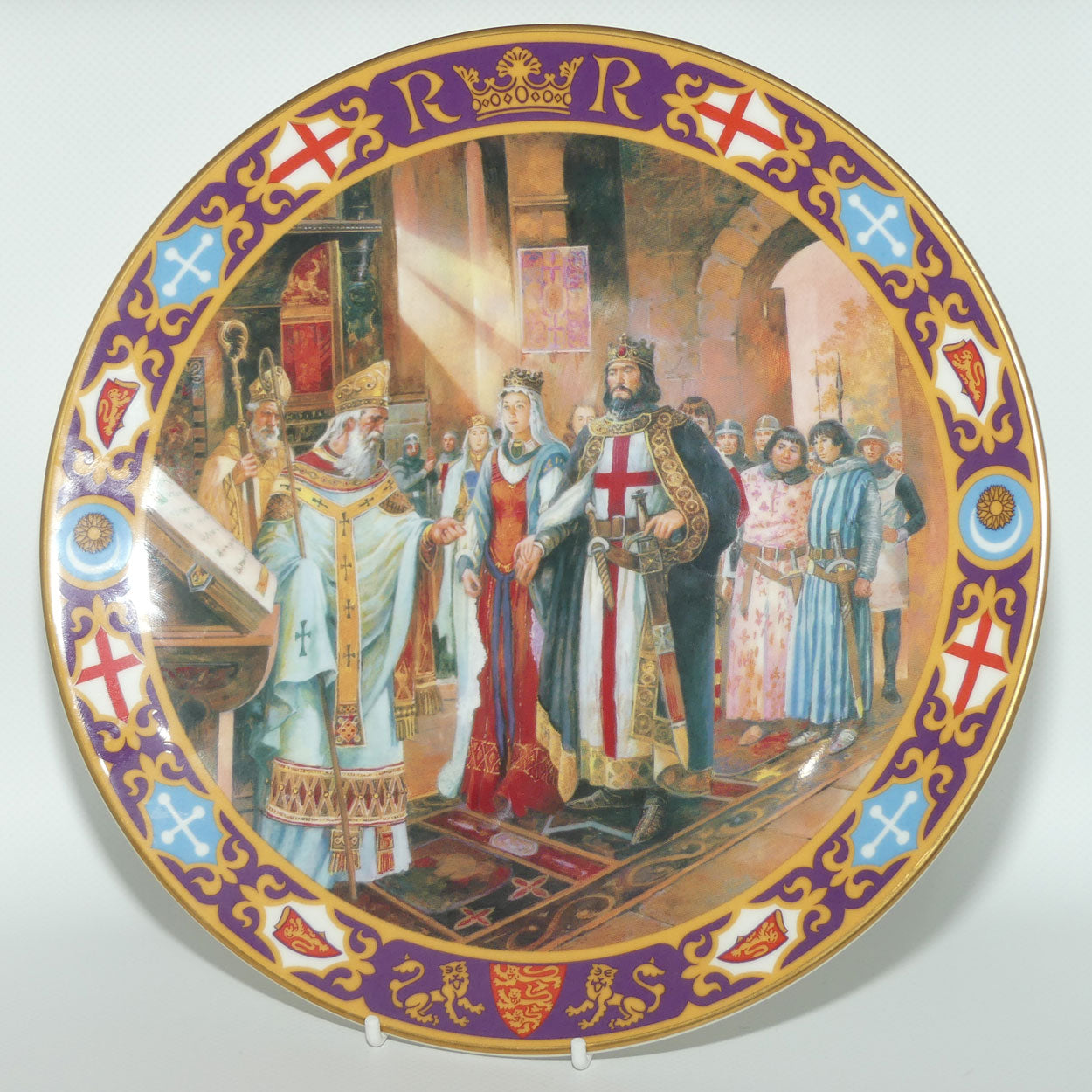 Royal Doulton Kings and Queens of the Realm PN74 plate | The Wedding of Richard I | LE 638