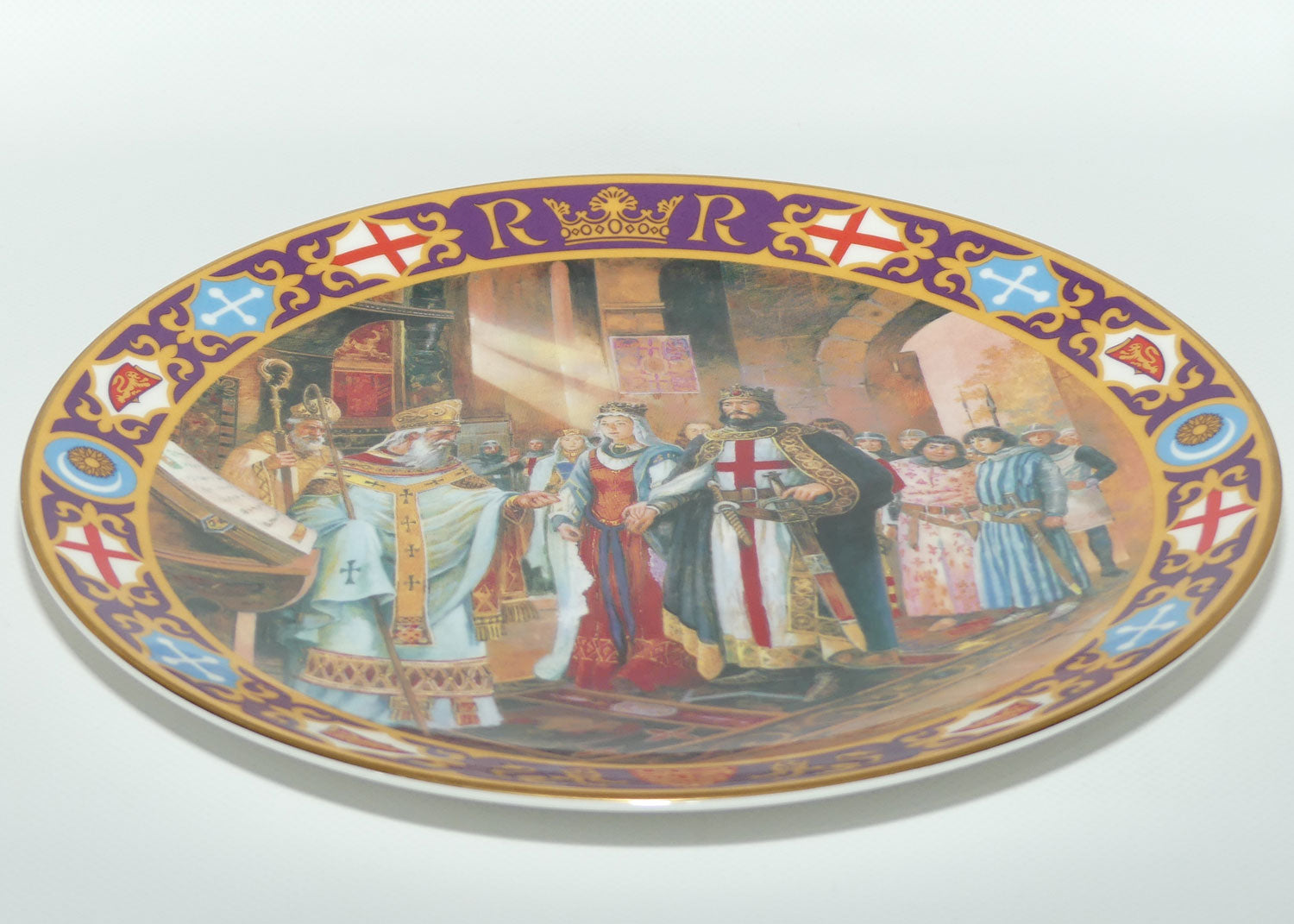 Royal Doulton Kings and Queens of the Realm PN74 plate | The Wedding of Richard I | LE 638
