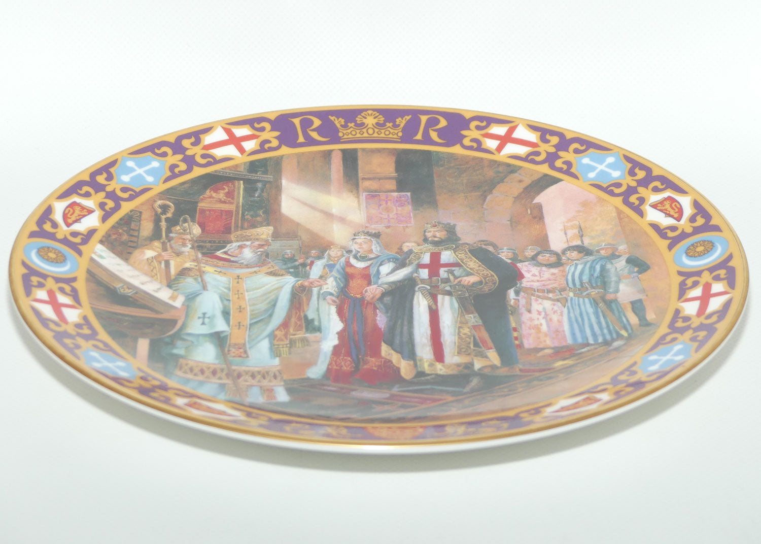 Royal Doulton Kings and Queens of the Realm PN74 plate | The Wedding of Richard I | LE 224 + cert