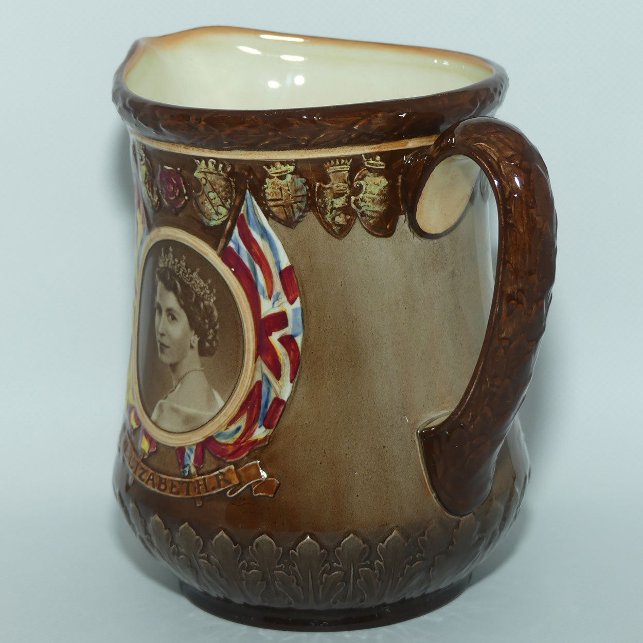 Royal Doulton Royalty Commemorative jug | Queen Elizabeth II 2 June 1953 Coronation