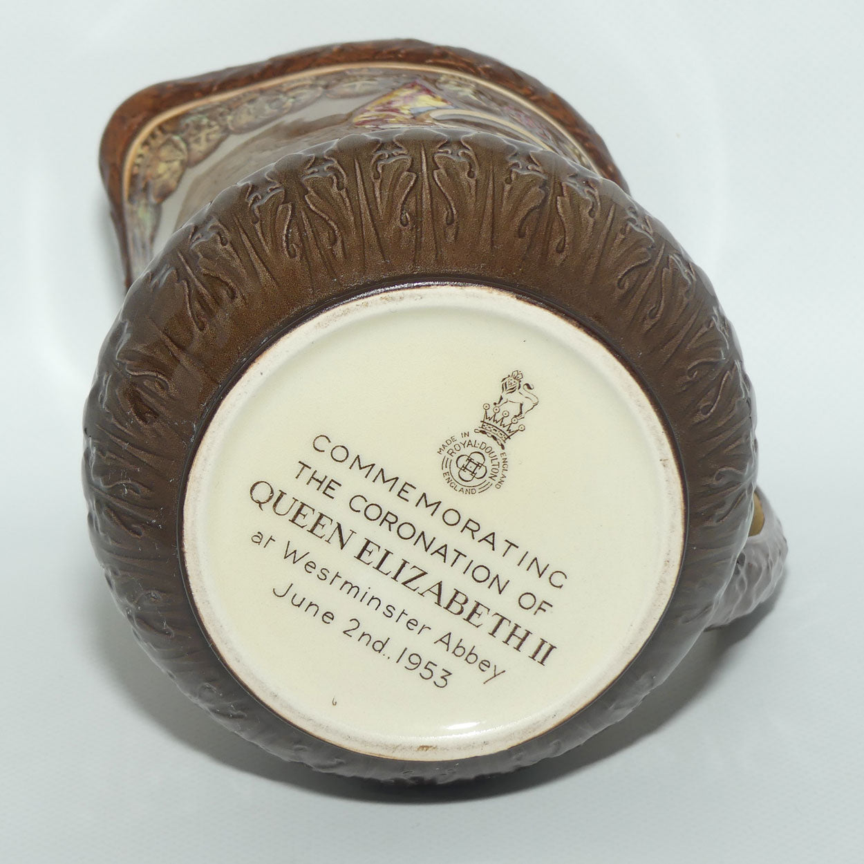 Royal Doulton Royalty Commemorative jug | Queen Elizabeth II 2 June 1953 Coronation