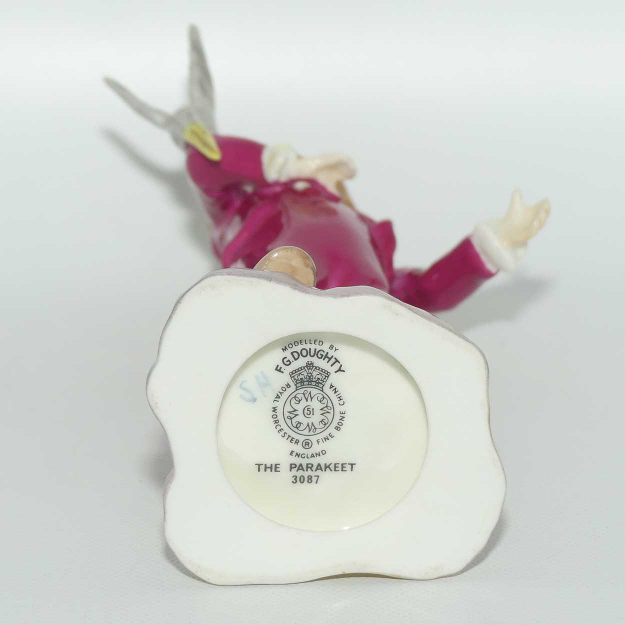 RW3087 Royal Worcester Boy with Parakeet | Colour 6