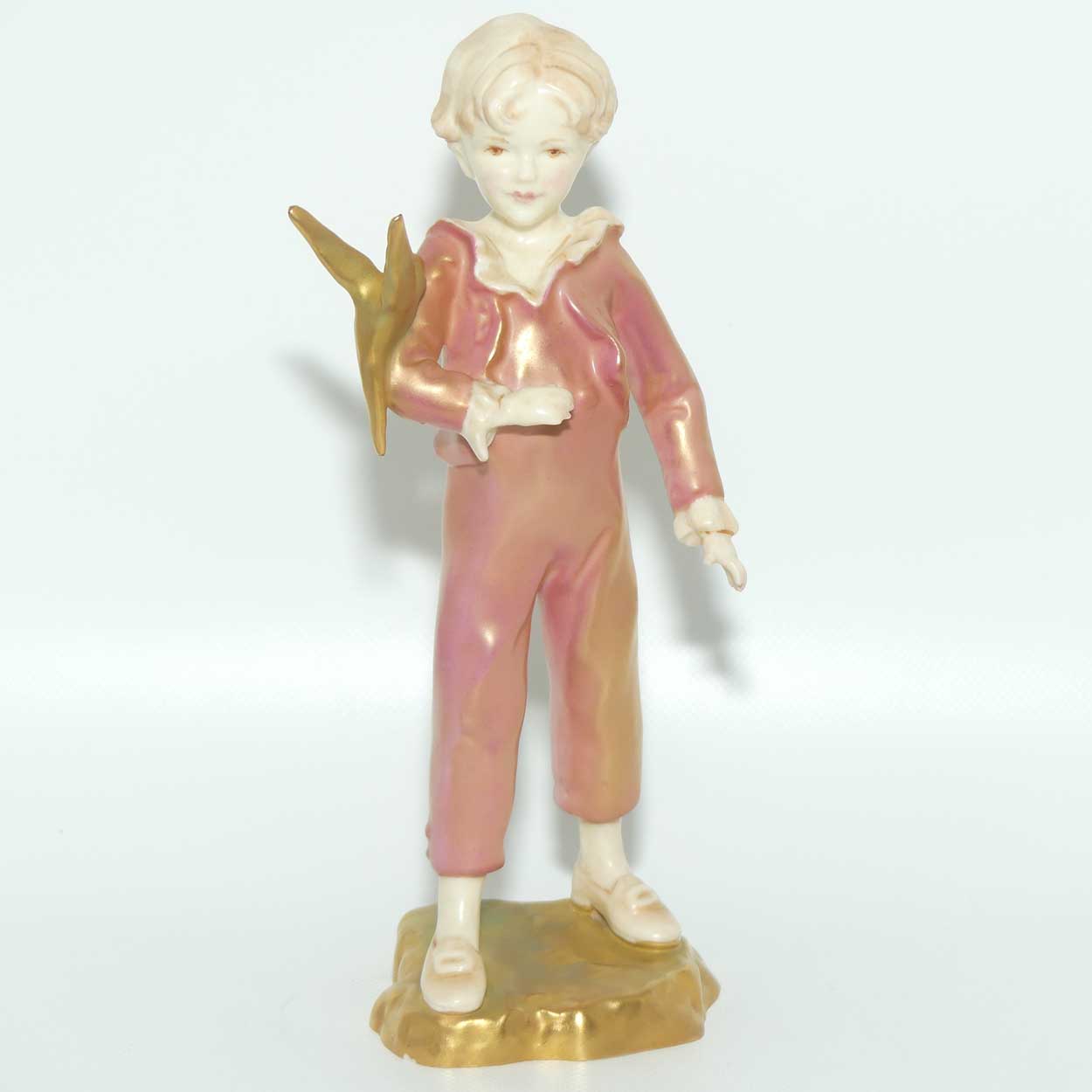 RW3087 Royal Worcester Boy with Parakeet | Colour 7 Variation