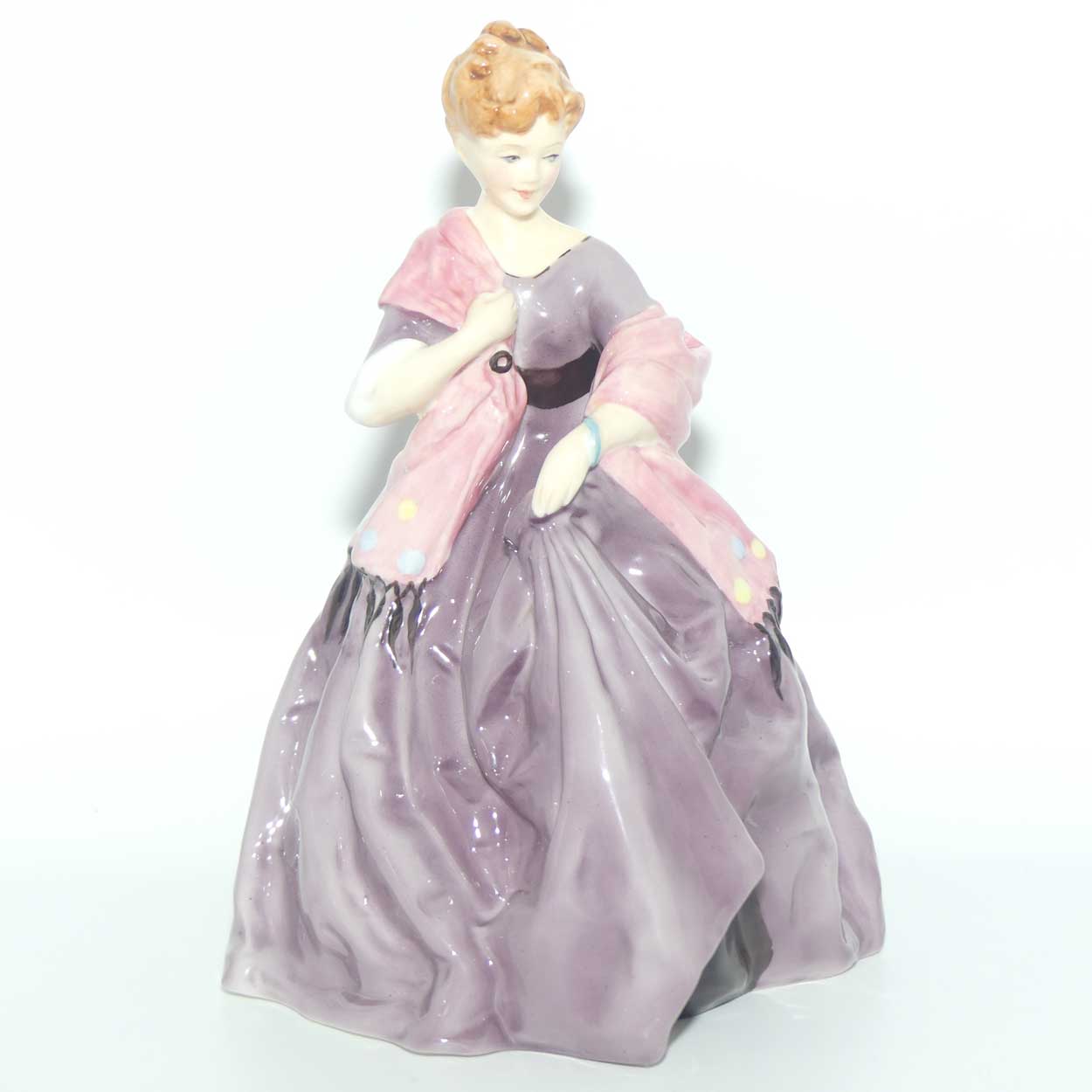 RW3629 Royal Worcester First Dance figure | Mauve