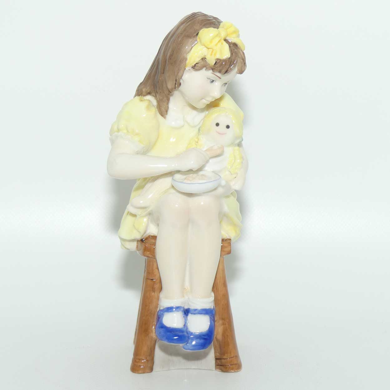 RW4474 Royal Worcester figure Katie's Day | Tea Time