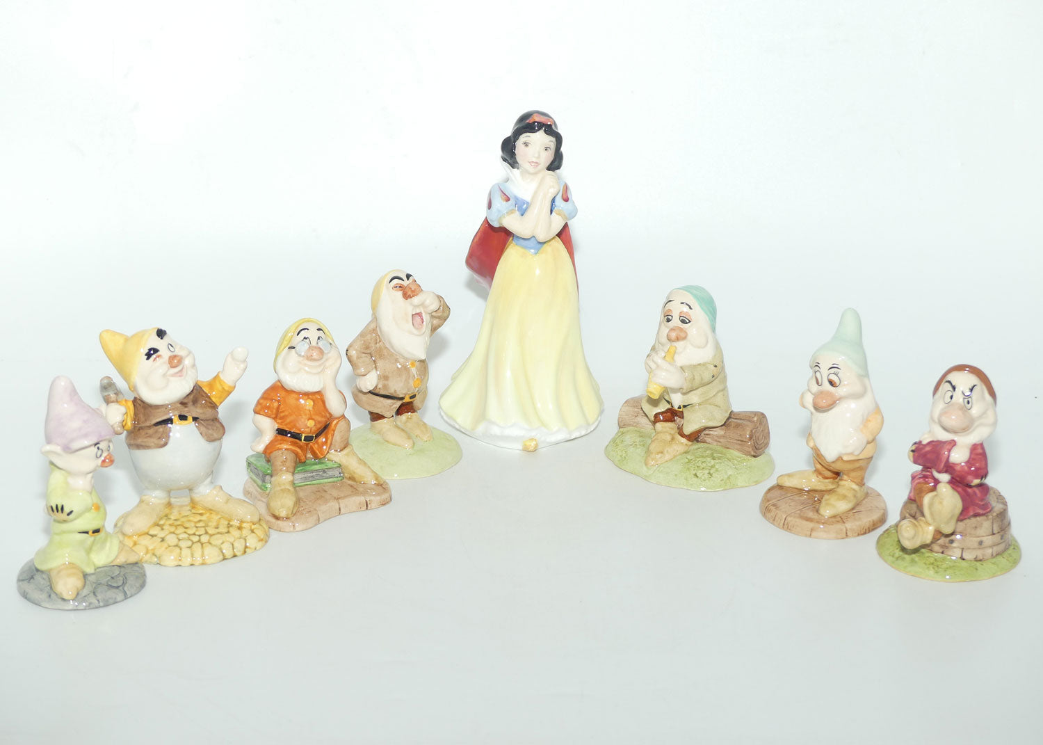 SW09 - SW16 Royal Doulton Disney Snow White and Seven Dwarfs figure set | boxed