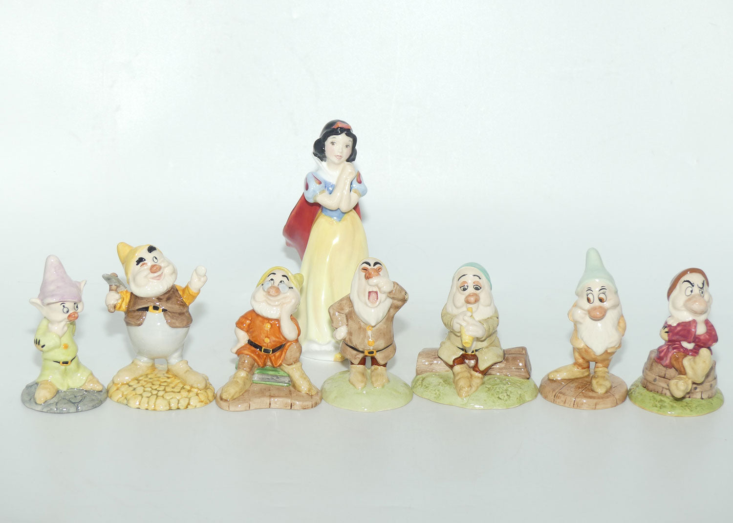 SW09 - SW16 Royal Doulton Disney Snow White and Seven Dwarfs figure set | boxed