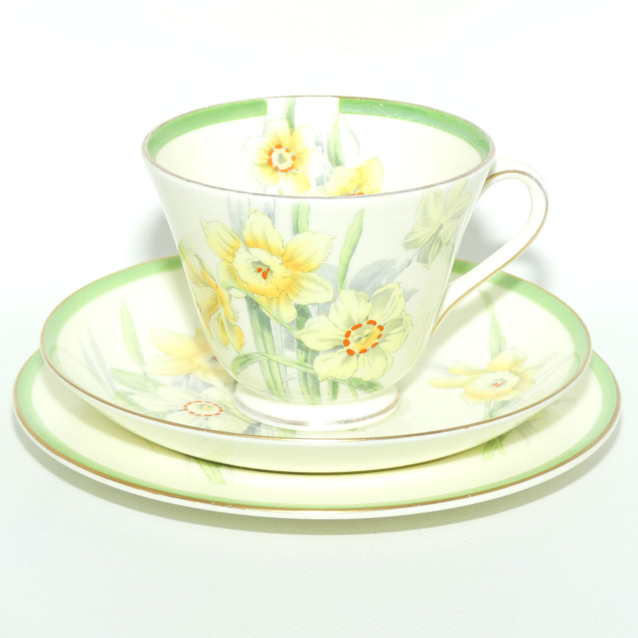 Royal Doulton Daffodil pattern trio | V2372