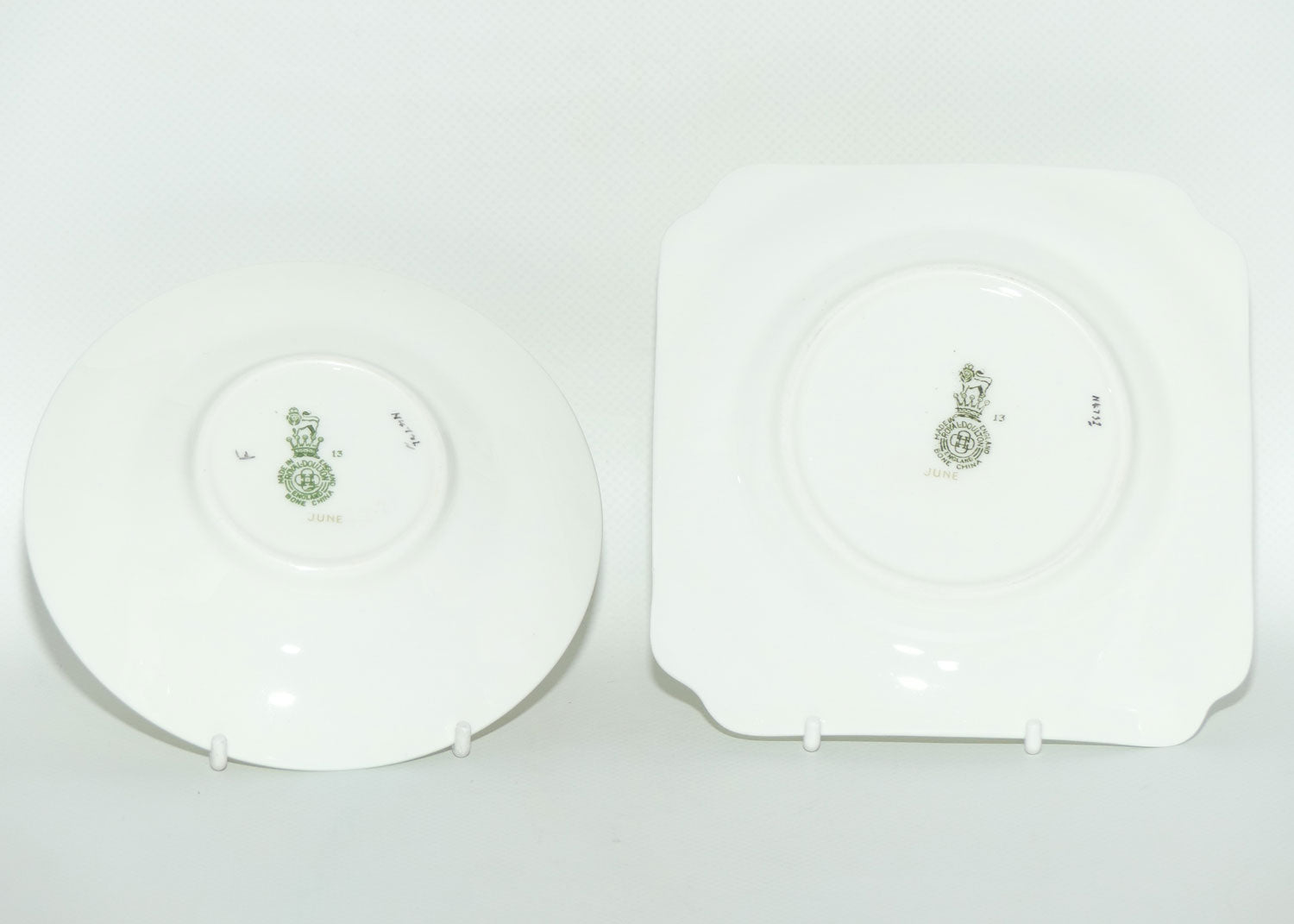 Royal Doulton June Roses tea trio V4732