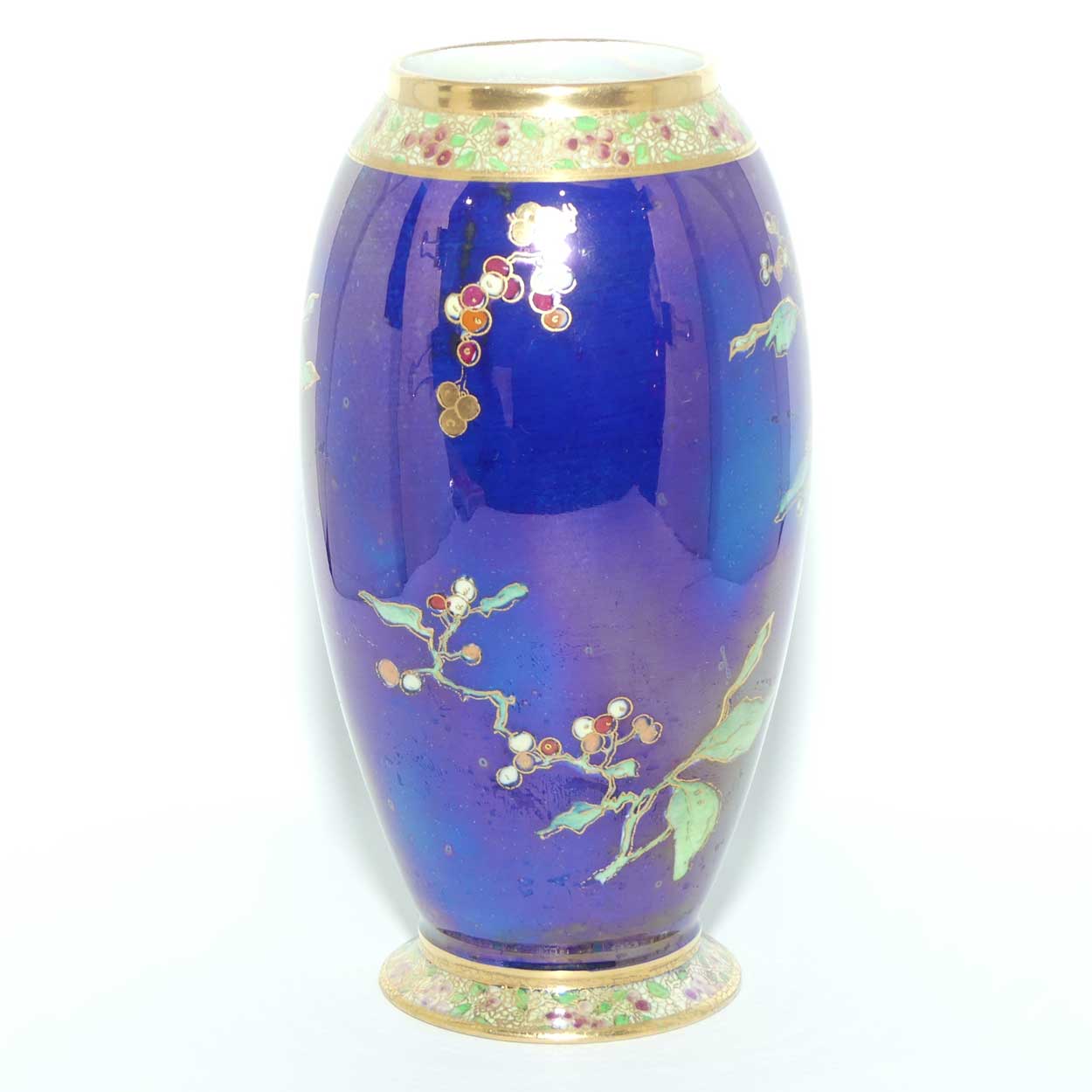 W & R Carlton Ware Lustre vase | Parrots