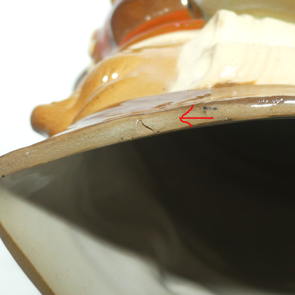 X8572 Royal Doulton Lambeth Harry Simeon The Standing Man Large toby | Smiling Face, Orange Waistcoat, Blue Jacket