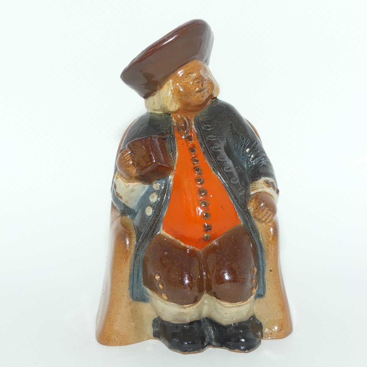 X8586 Royal Doulton Lambeth Harry Simeon Armchair Toby Ashpot | Blue Jacket, Orange Waistcoat and Brown Breeches