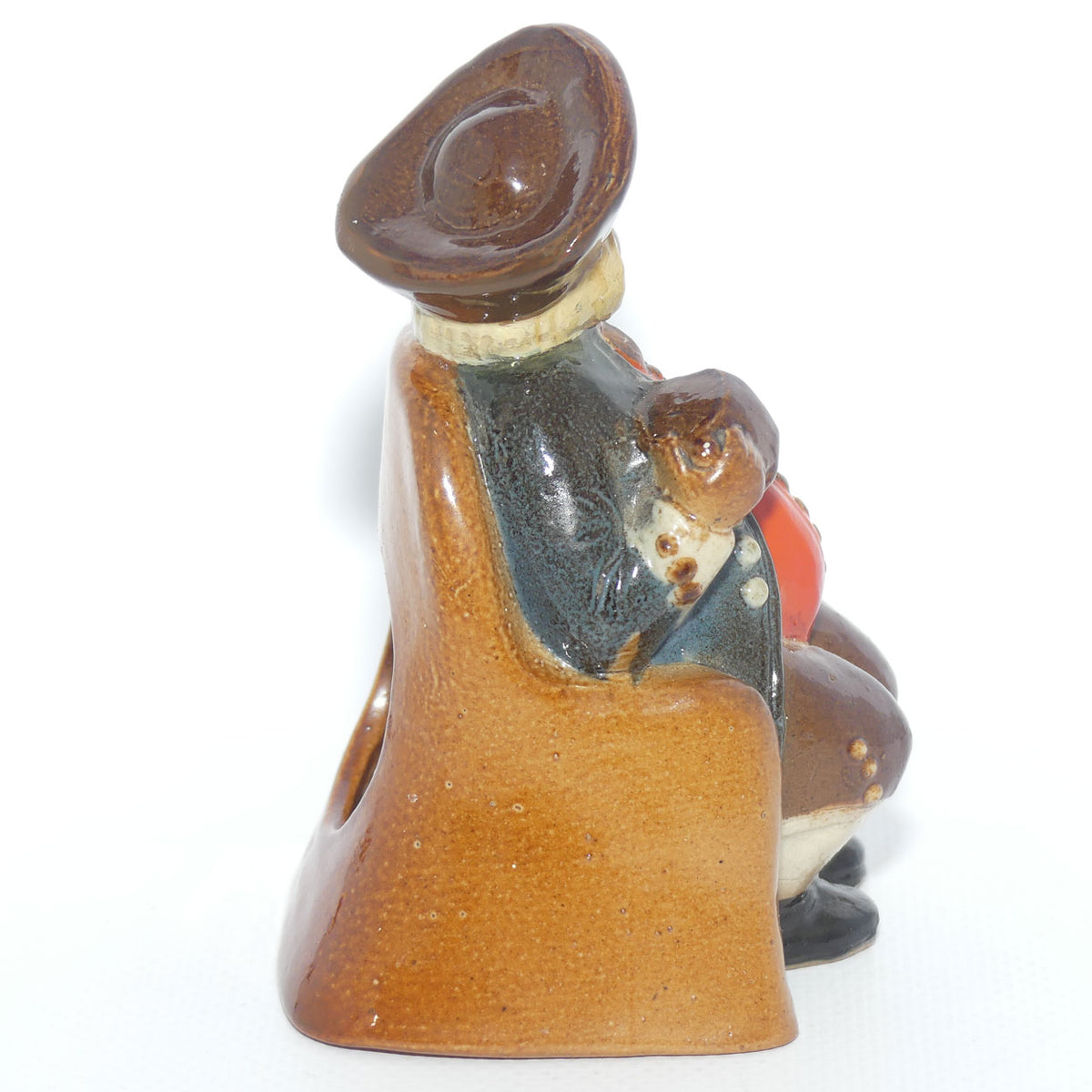 X8586 Royal Doulton Lambeth Harry Simeon Armchair Toby Ashpot | Blue Jacket, Orange Waistcoat and Brown Breeches