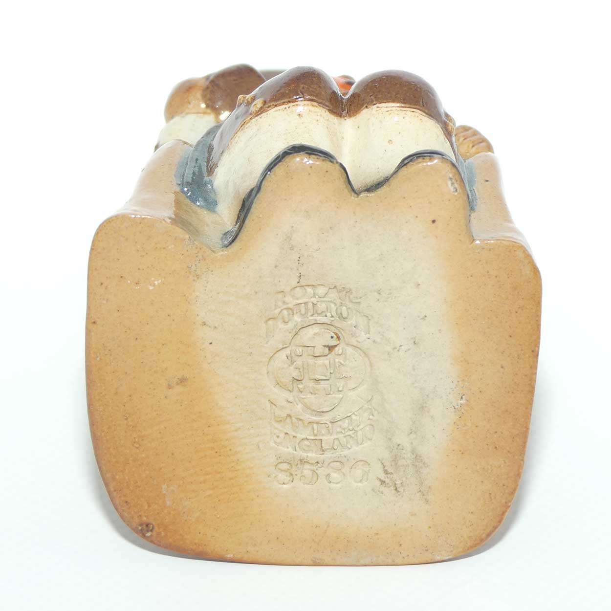 X8586 Royal Doulton Lambeth Harry Simeon Armchair Toby Ashpot | Blue Jacket, Orange Waistcoat and Brown Breeches