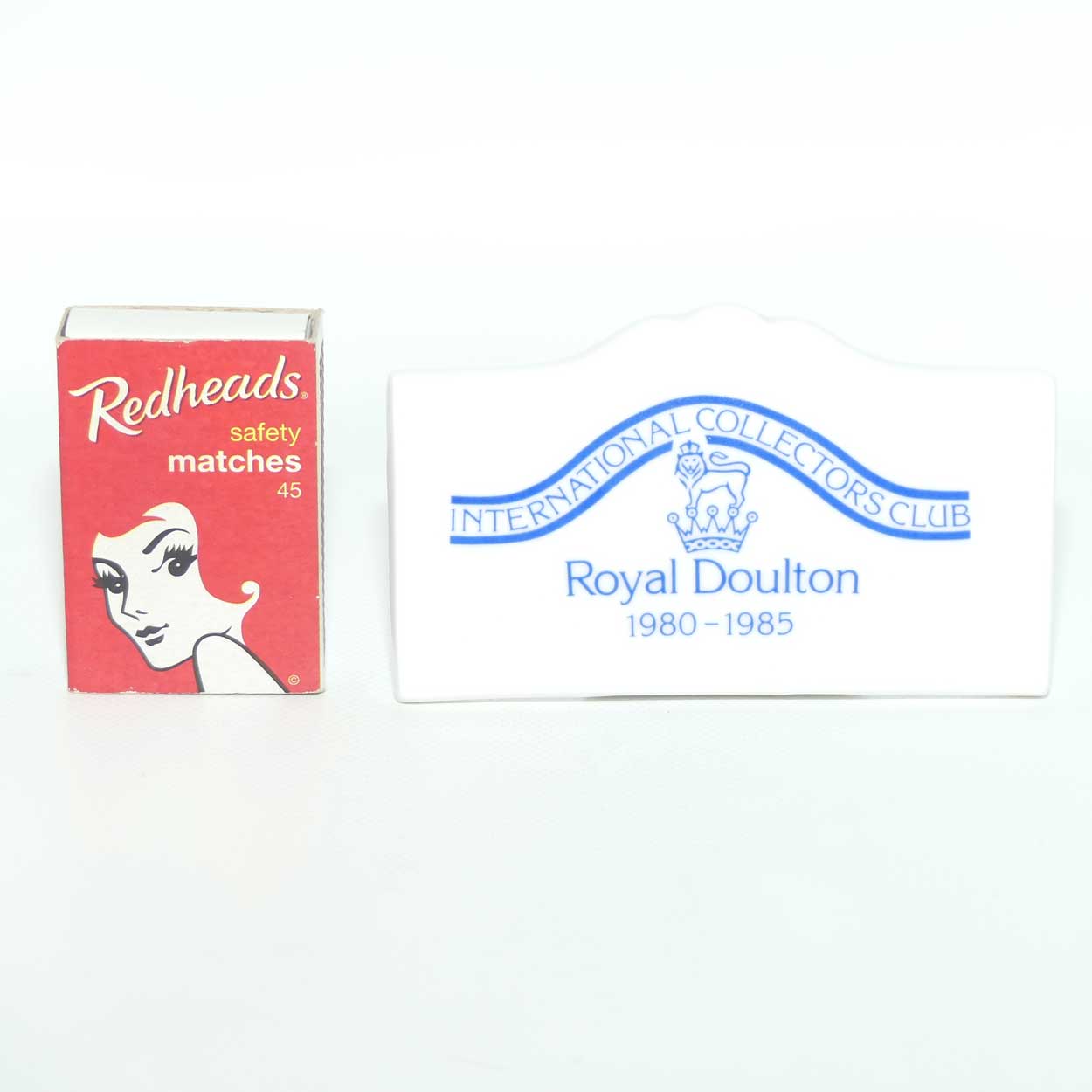 A Royal Doulton figurine Collectors Club display plaque