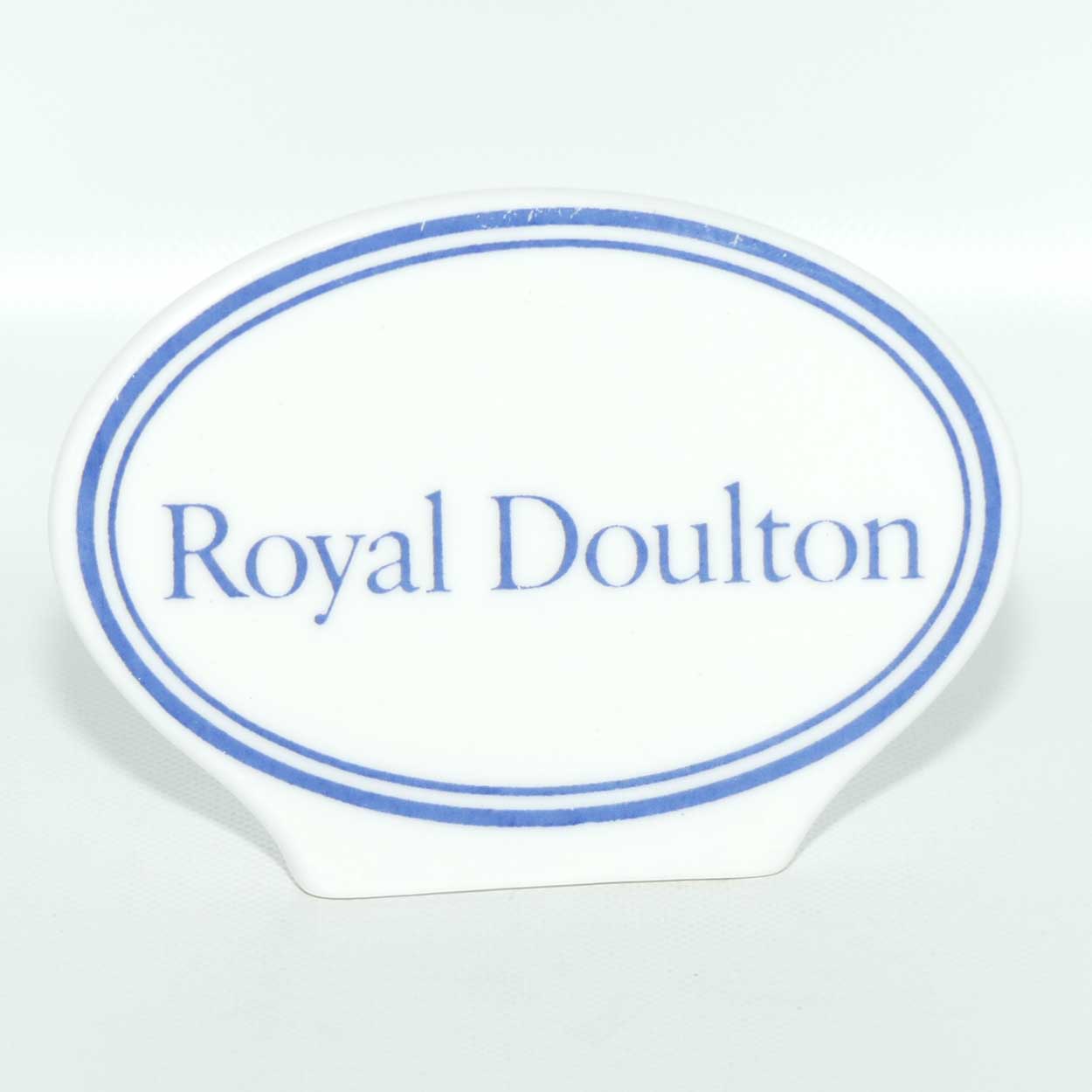 A Royal Doulton figurine oval display plaque