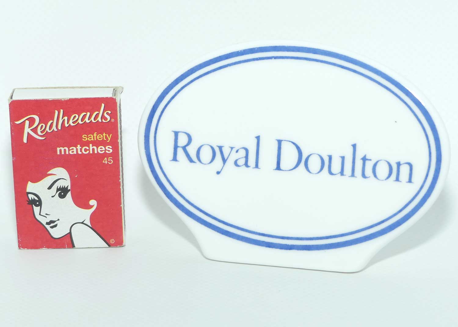 A Royal Doulton figurine oval display plaque | #2