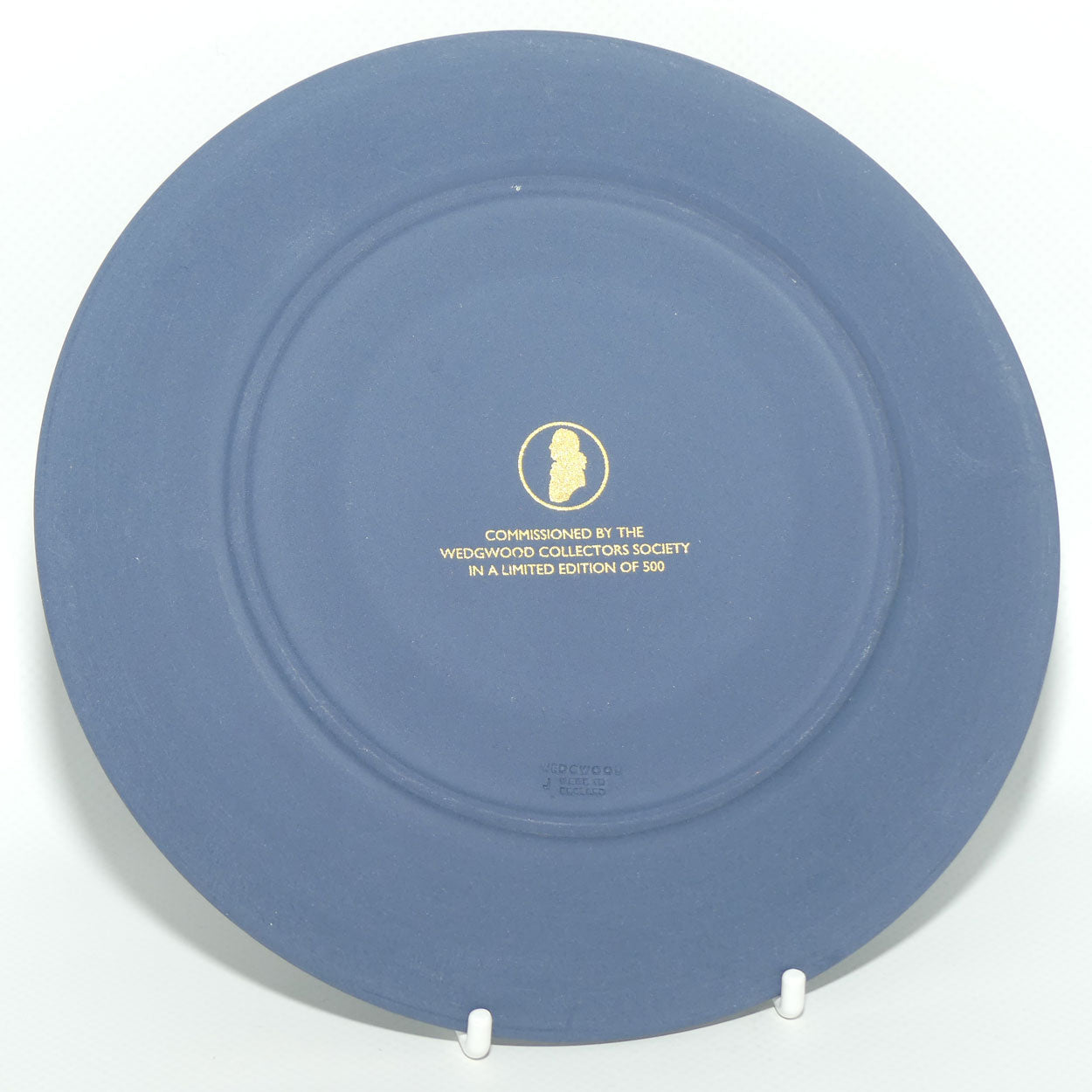 Wedgwood Jasper | White on Portland Blue | Adam in the Garden of Eden plate | LE500 | boxed