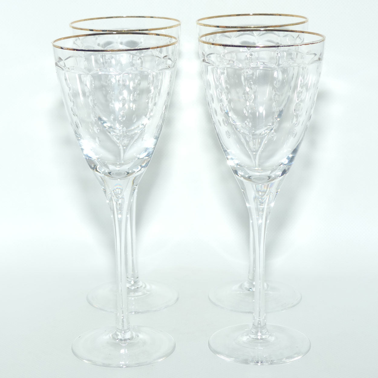 Waterford Crystal Marquis set of 4 Aillion Goblets | 21.5cm tall | boxed