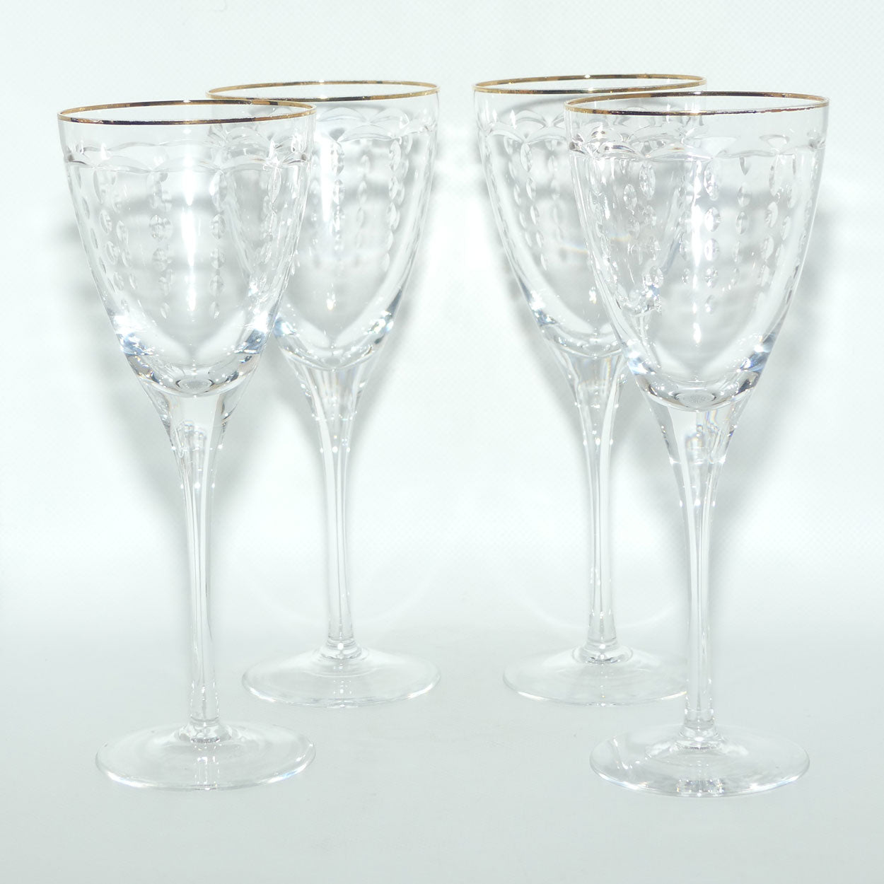 Waterford Crystal Marquis set of 4 Aillion Goblets | 21.5cm tall | boxed