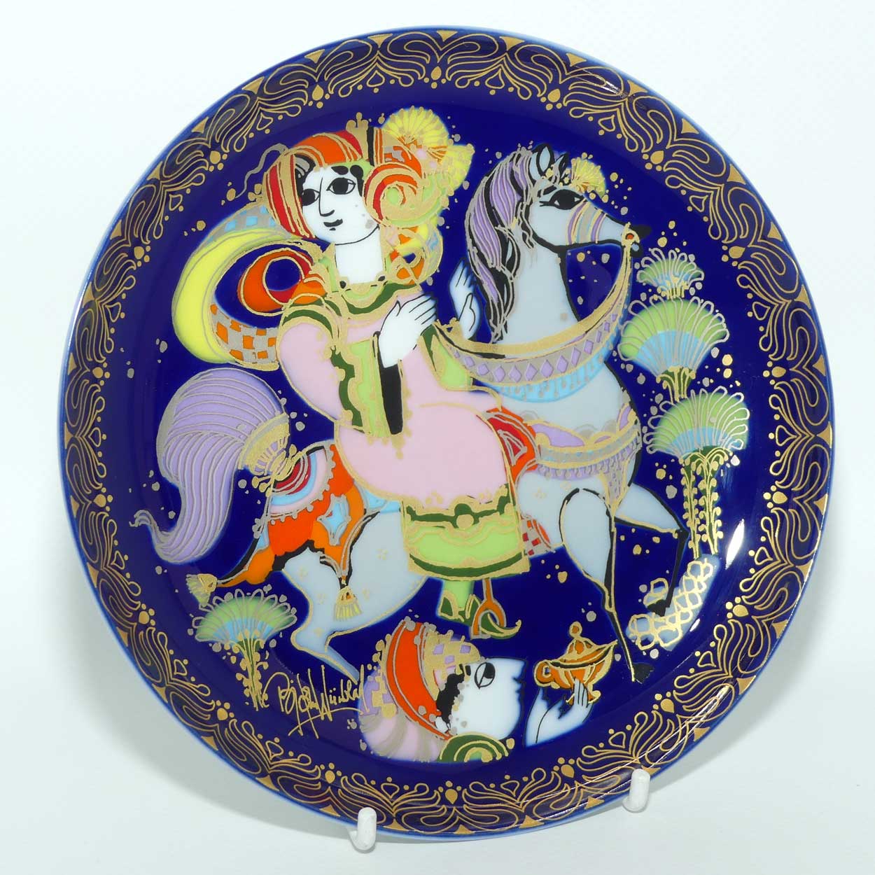 Rosenthal Bjorn Wiinblad | Aladdin and the Wonder Lamp | Aladdin rides to the Sultan's Palace | Plate 9