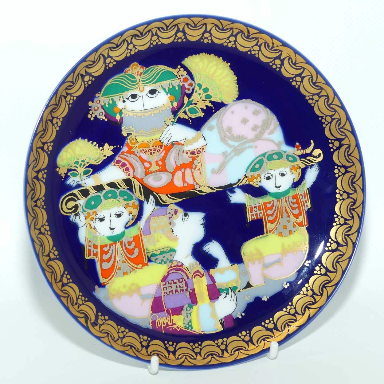 Rosenthal Bjorn Wiinblad | Aladdin and the Wonder Lamp | Aladdin sees the beautiful Princess | Plate 6