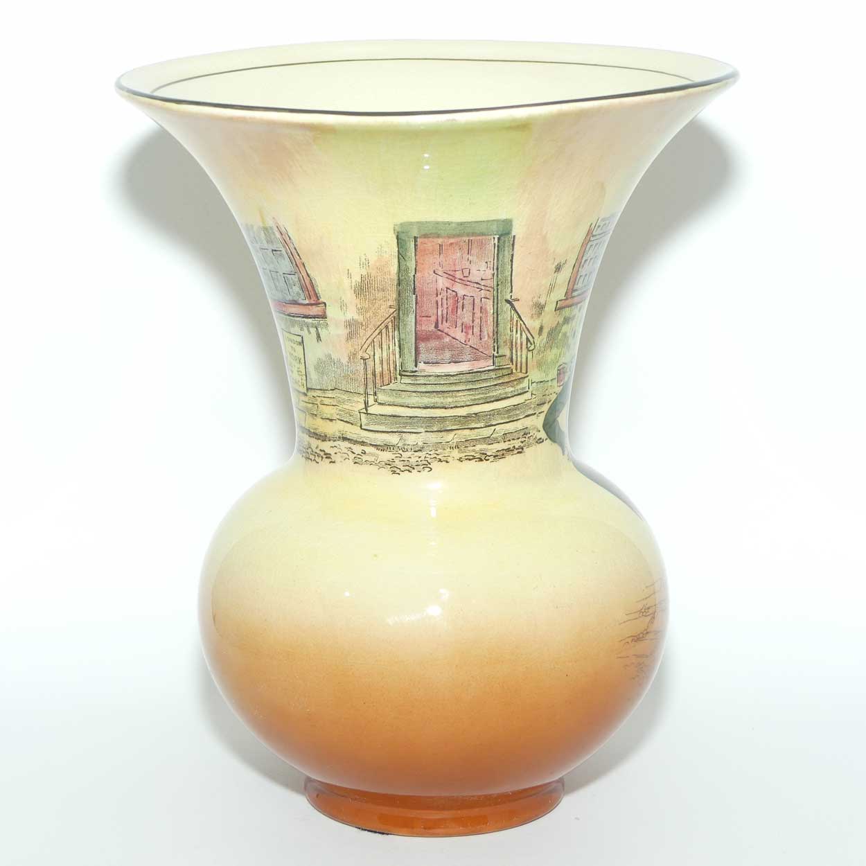 Royal Doulton Dickens Alfred Jingle trumpet vase D5175
