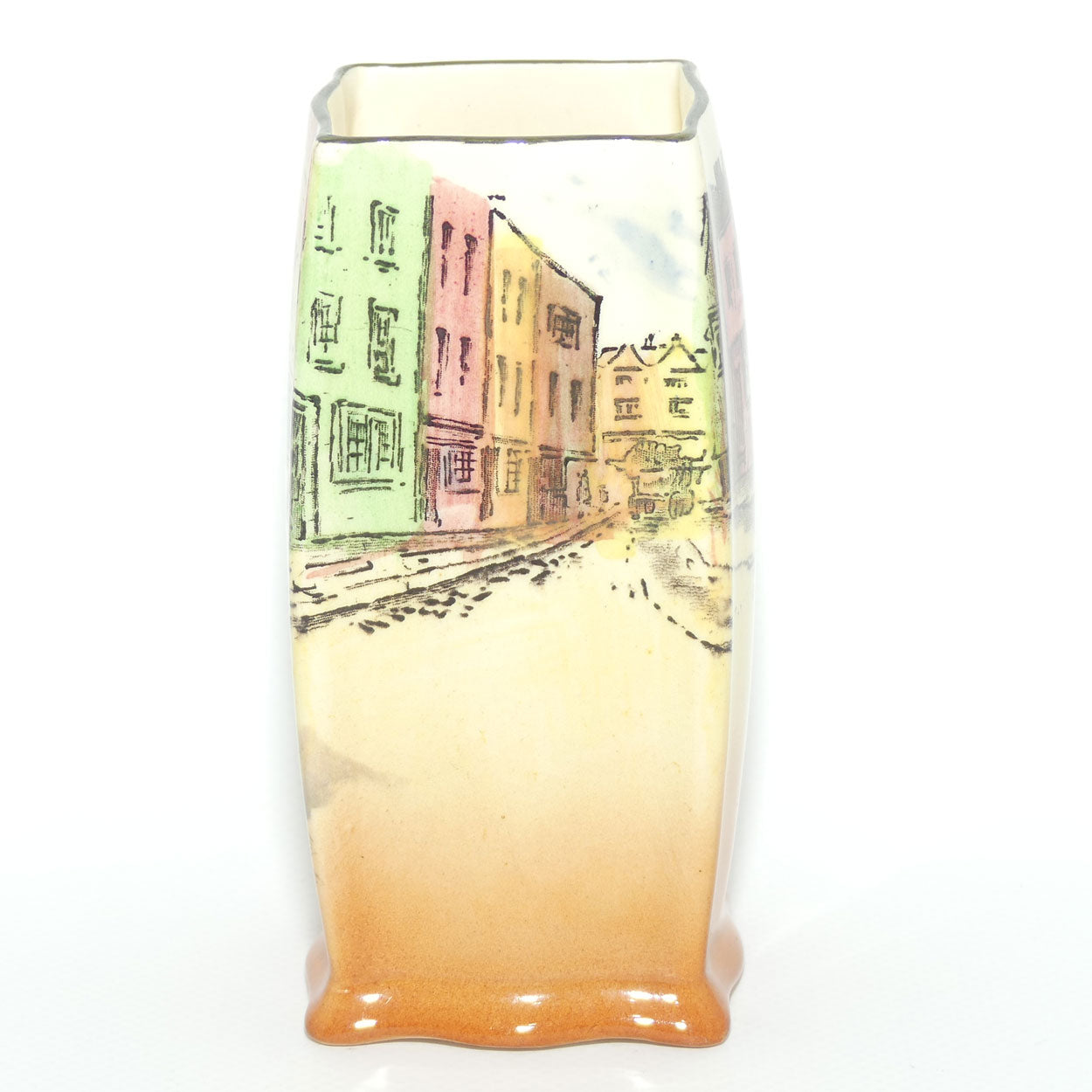 Royal Doulton Dickens Alfred Jingle small rectangle vase D5175