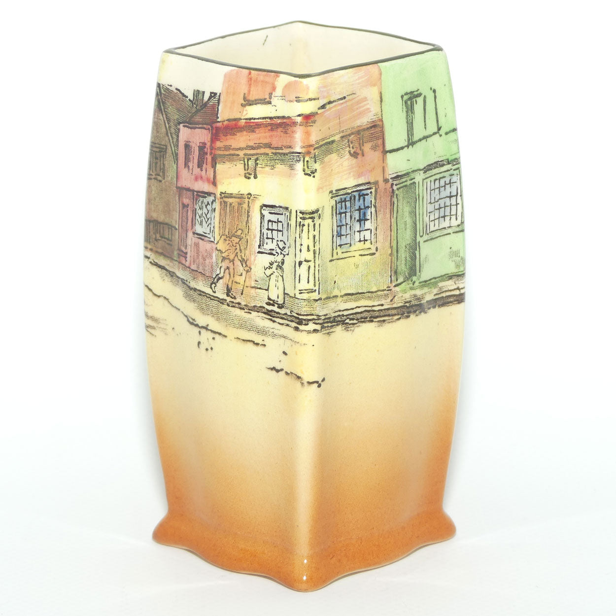 Royal Doulton Dickens Alfred Jingle small rectangle vase D5175