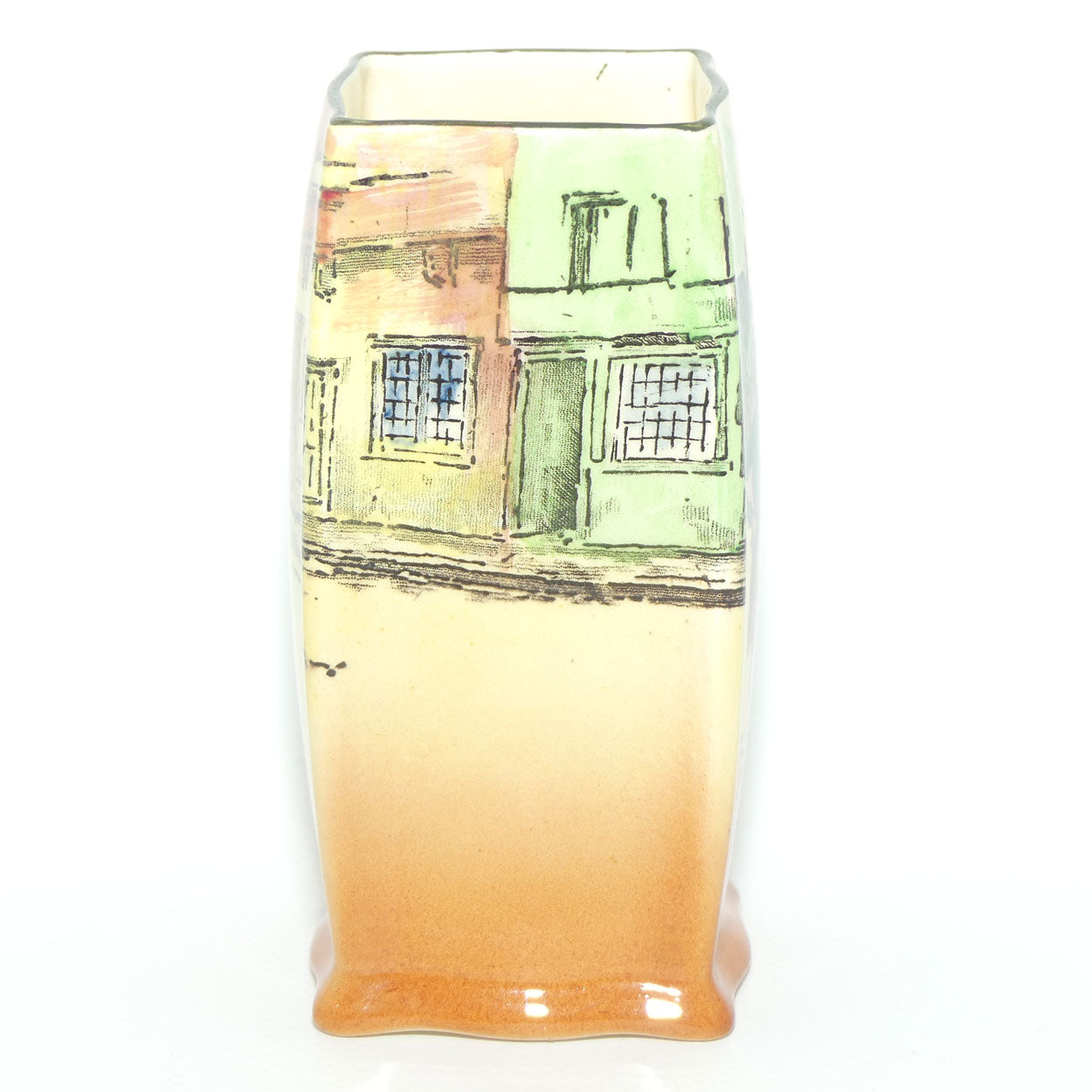 Royal Doulton Dickens Alfred Jingle small rectangle vase D5175