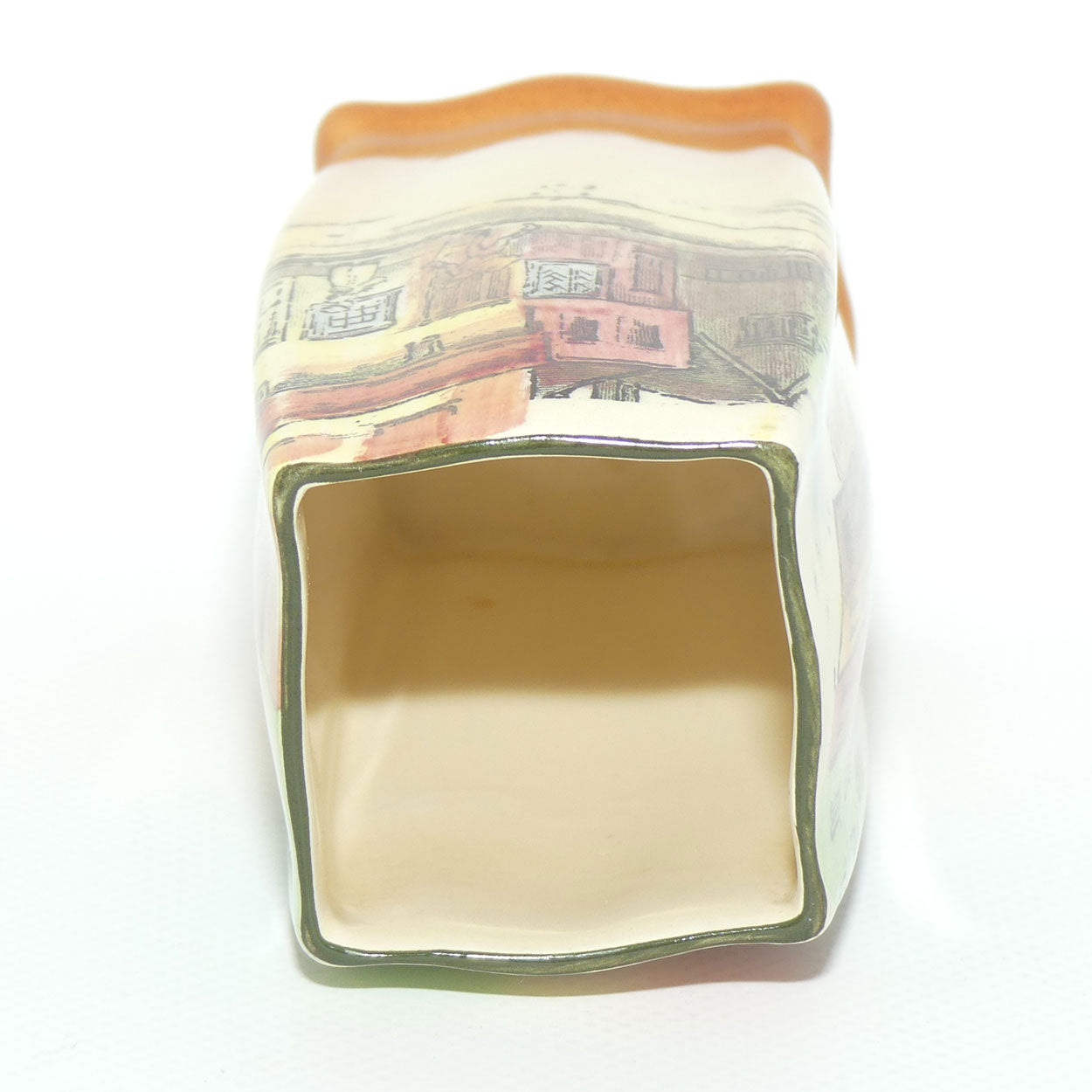 Royal Doulton Dickens Alfred Jingle small rectangle vase D5175