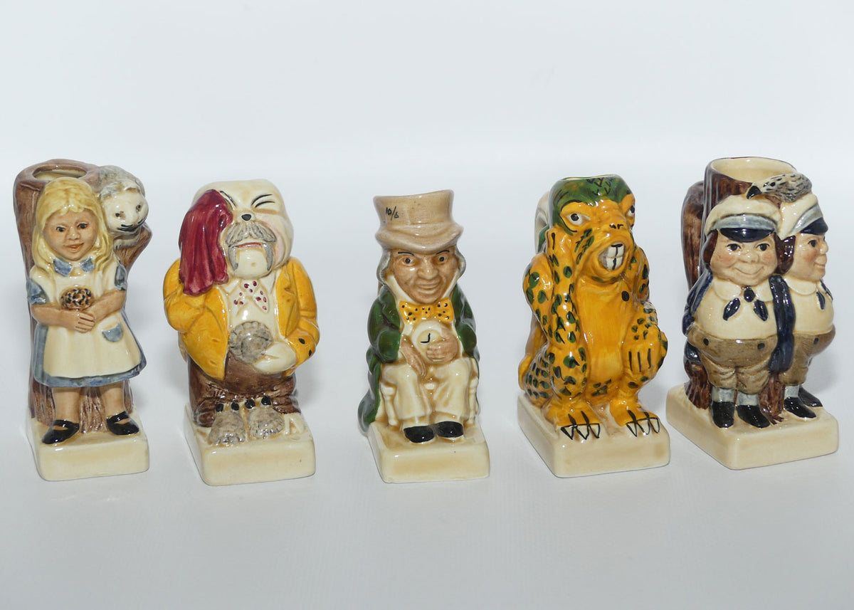 Tony Woods England | The Alice in Wonderland Toby jug collection | set of 15 jugs