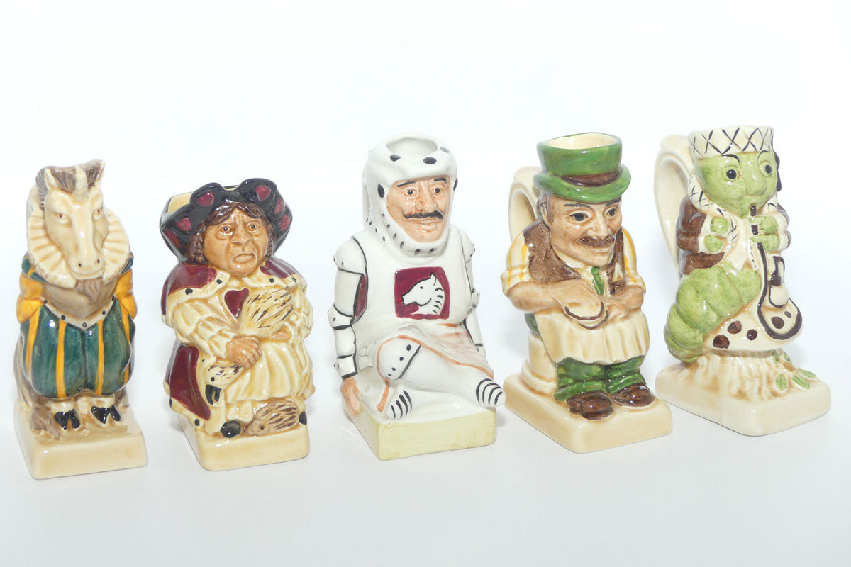 Tony Woods England | The Alice in Wonderland Toby jug collection | set of 15 jugs