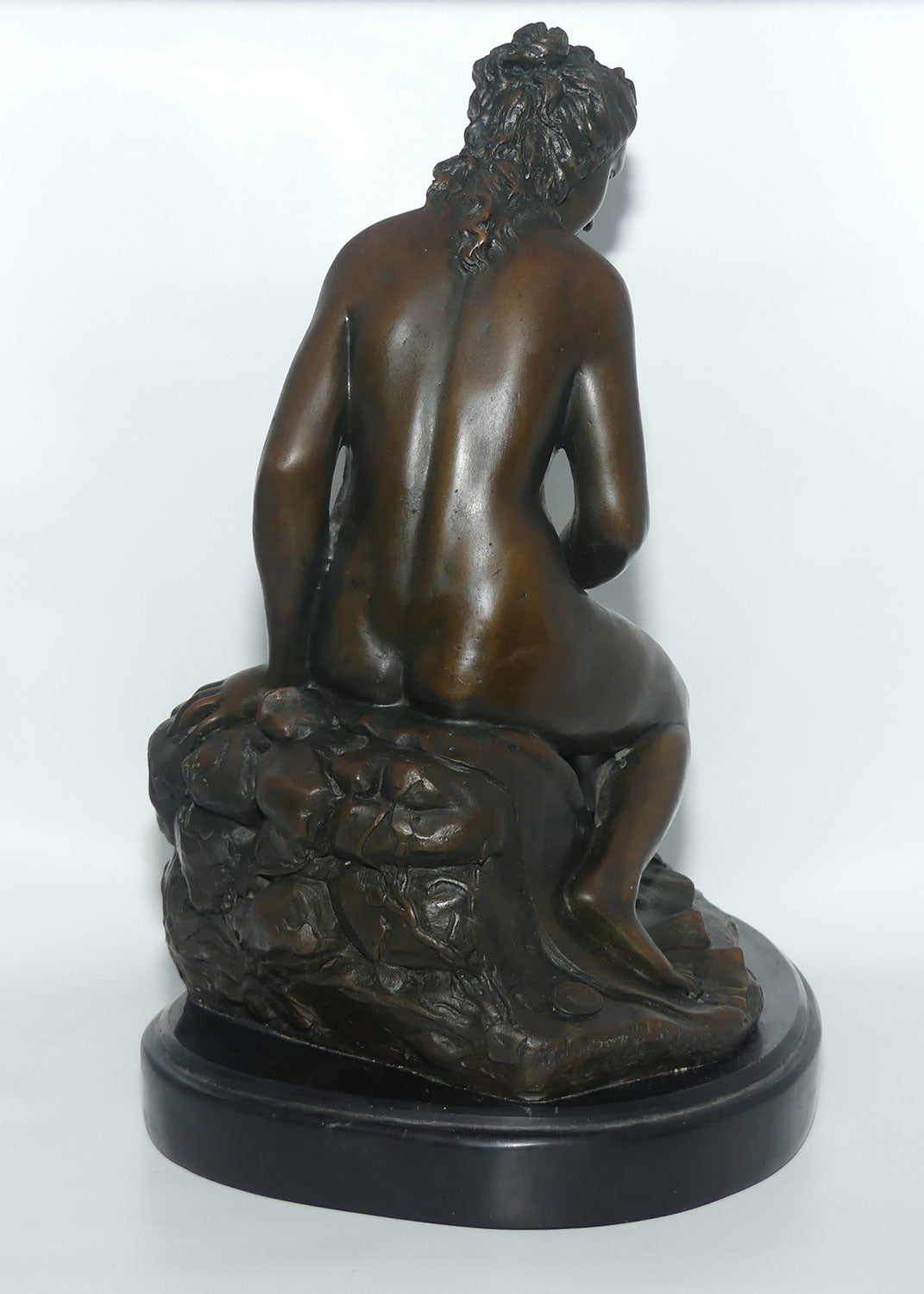 Bronze sculpture of a nude La Baigneuse by Christophe-Gabriel Allegrain | French Foundry Marked