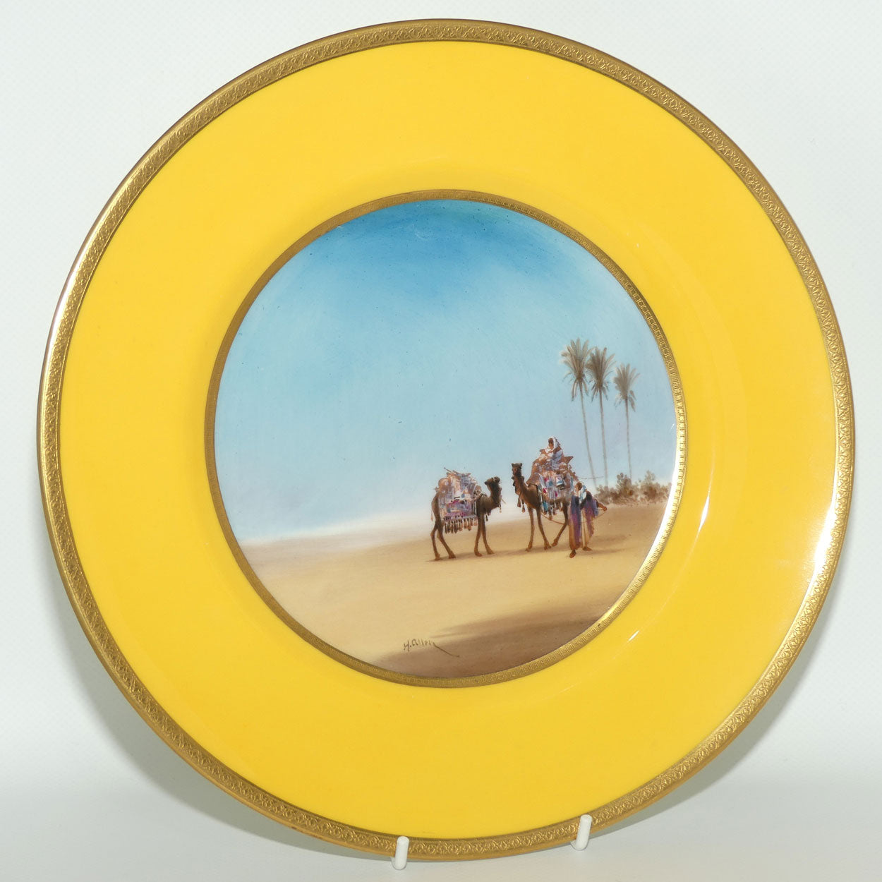 Royal Doulton hand painted Middle East plate (Allen)