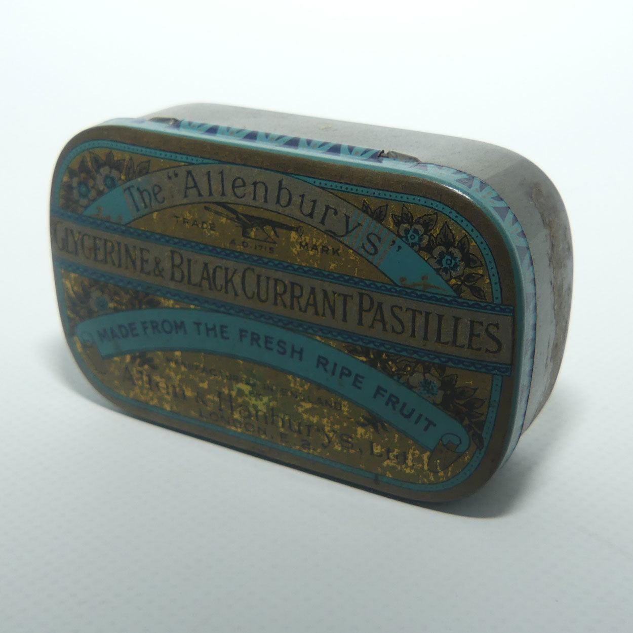 Allenburys Glycerine & Blackcurrant Pastilles tin