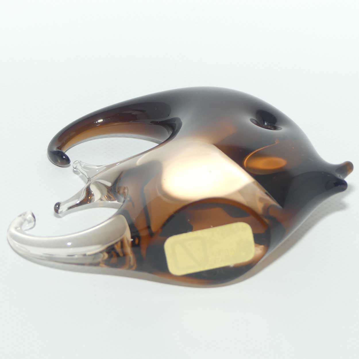 Murano Glass Amber Angel Fish | Vincenzo Nason and Co