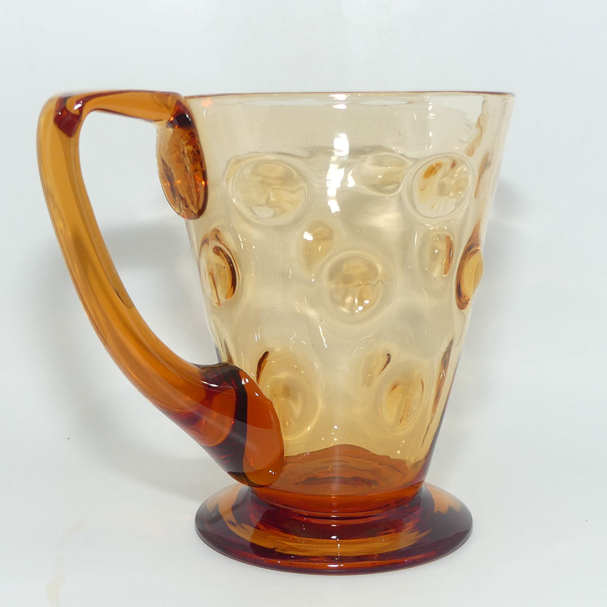 Honey Amber Crystal water jug | Dot design