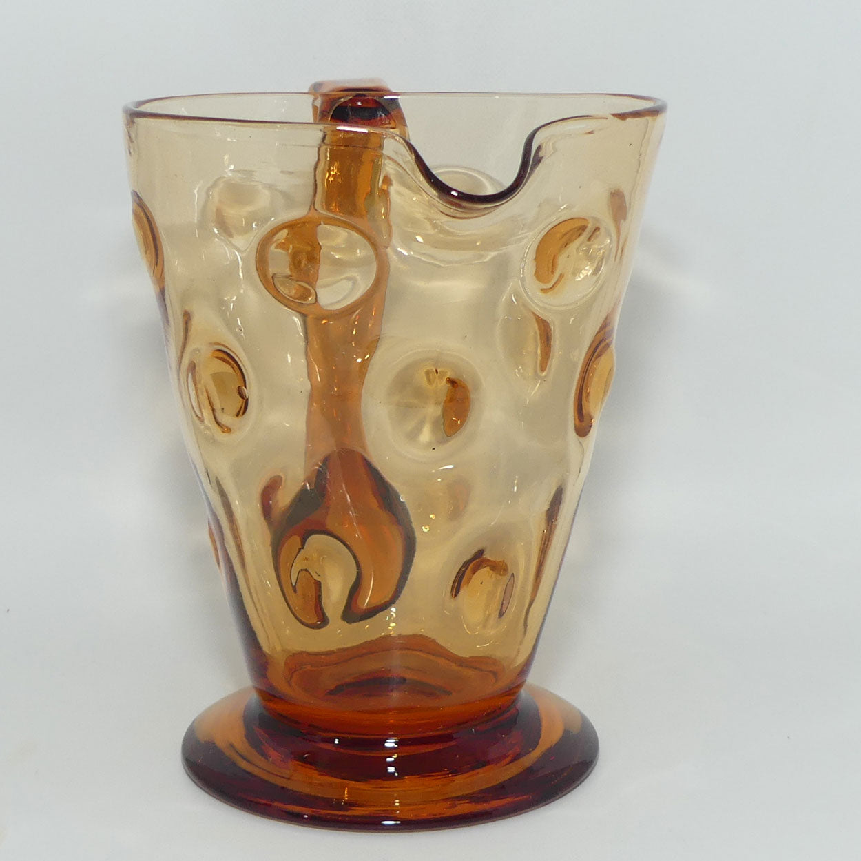 Honey Amber Crystal water jug | Dot design