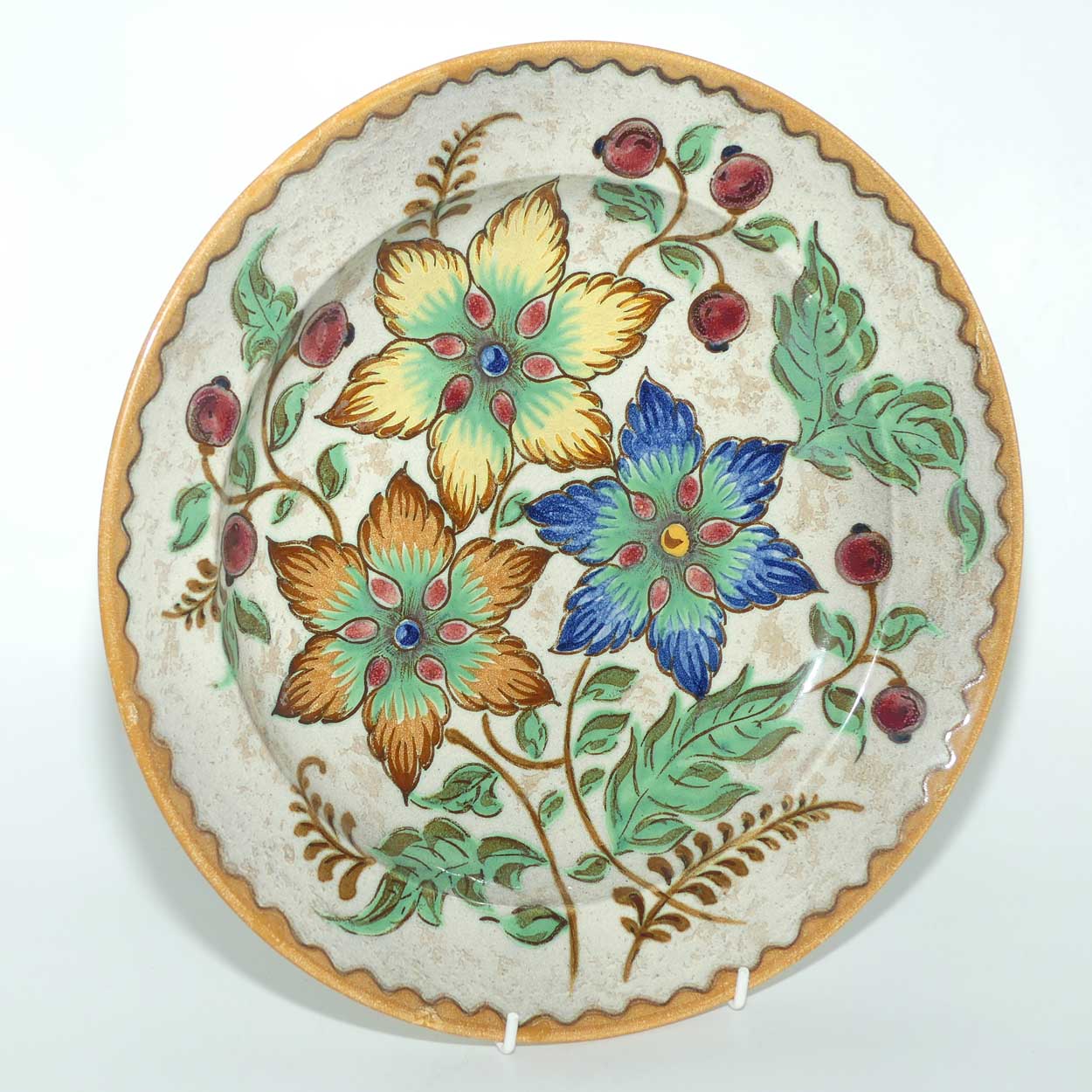 Gouda Pottery Holland Ambo pattern wall charger