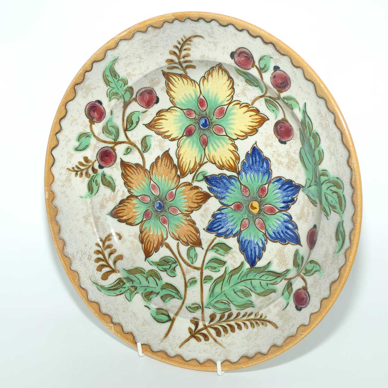 Gouda Pottery Holland Ambo pattern wall charger