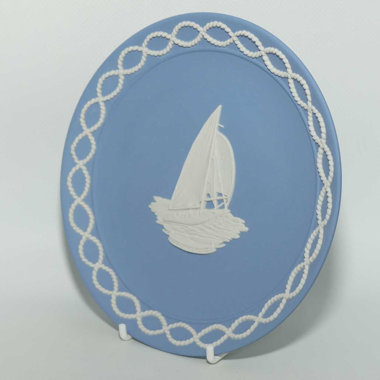 Wedgwood Jasper | White on Pale Blue | Australia II America's Cup Victory | Boxed