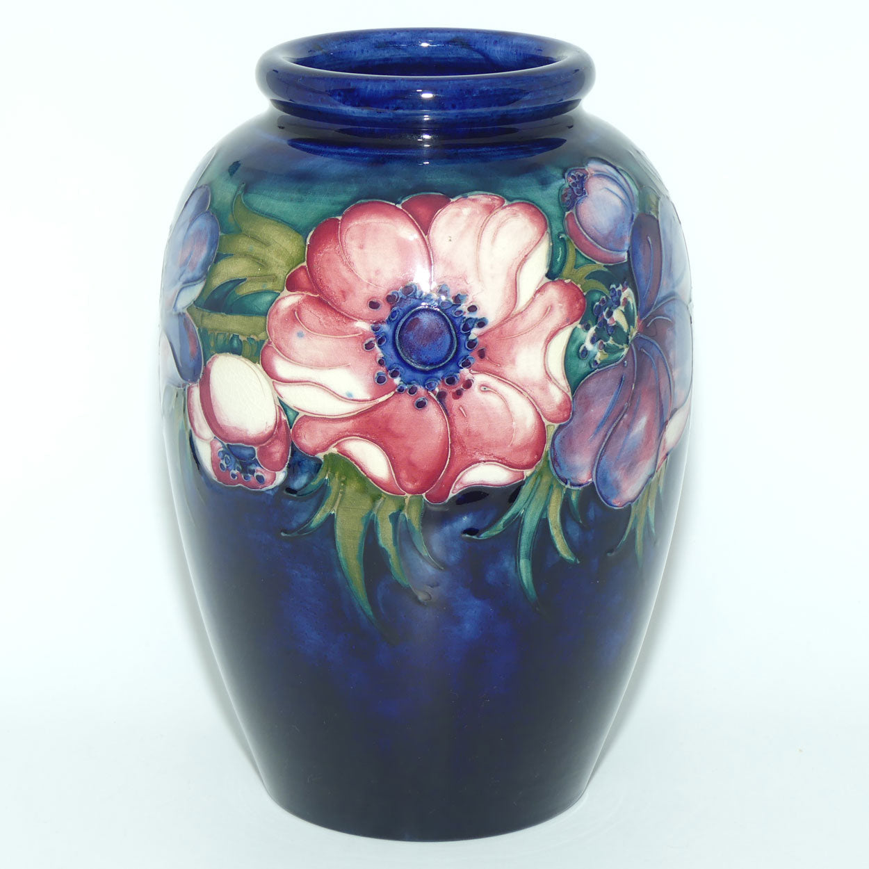 Walter Moorcroft Anemone (Blue) large vase #1