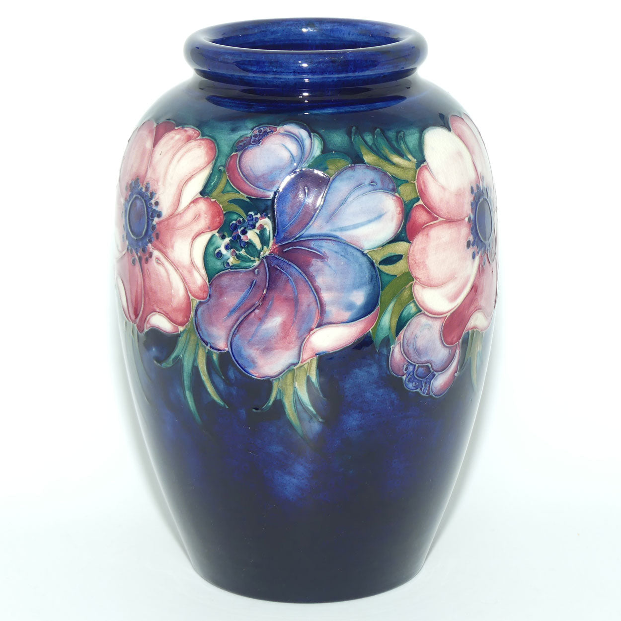Walter Moorcroft Anemone (Blue) large vase #1