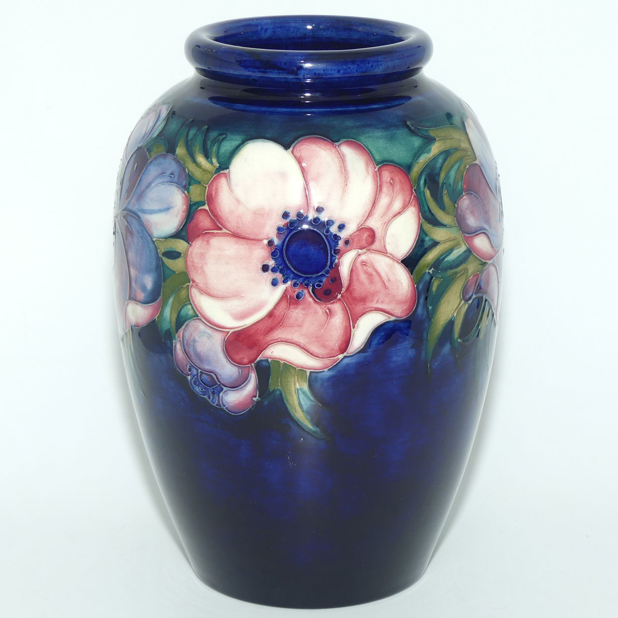 Walter Moorcroft Anemone (Blue) large vase #1