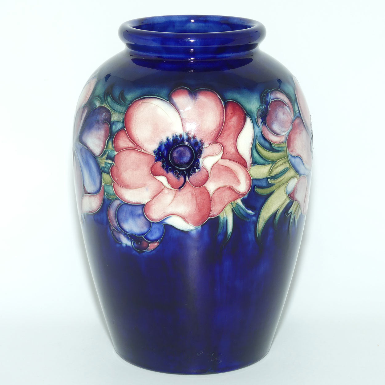 Walter Moorcroft Anemone (Blue) large vase #2
