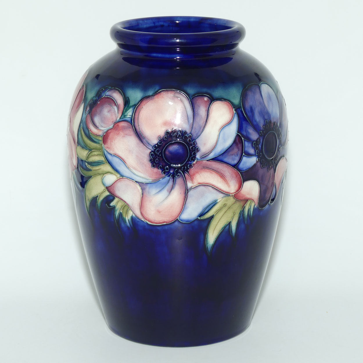 Walter Moorcroft Anemone (Blue) large vase #2