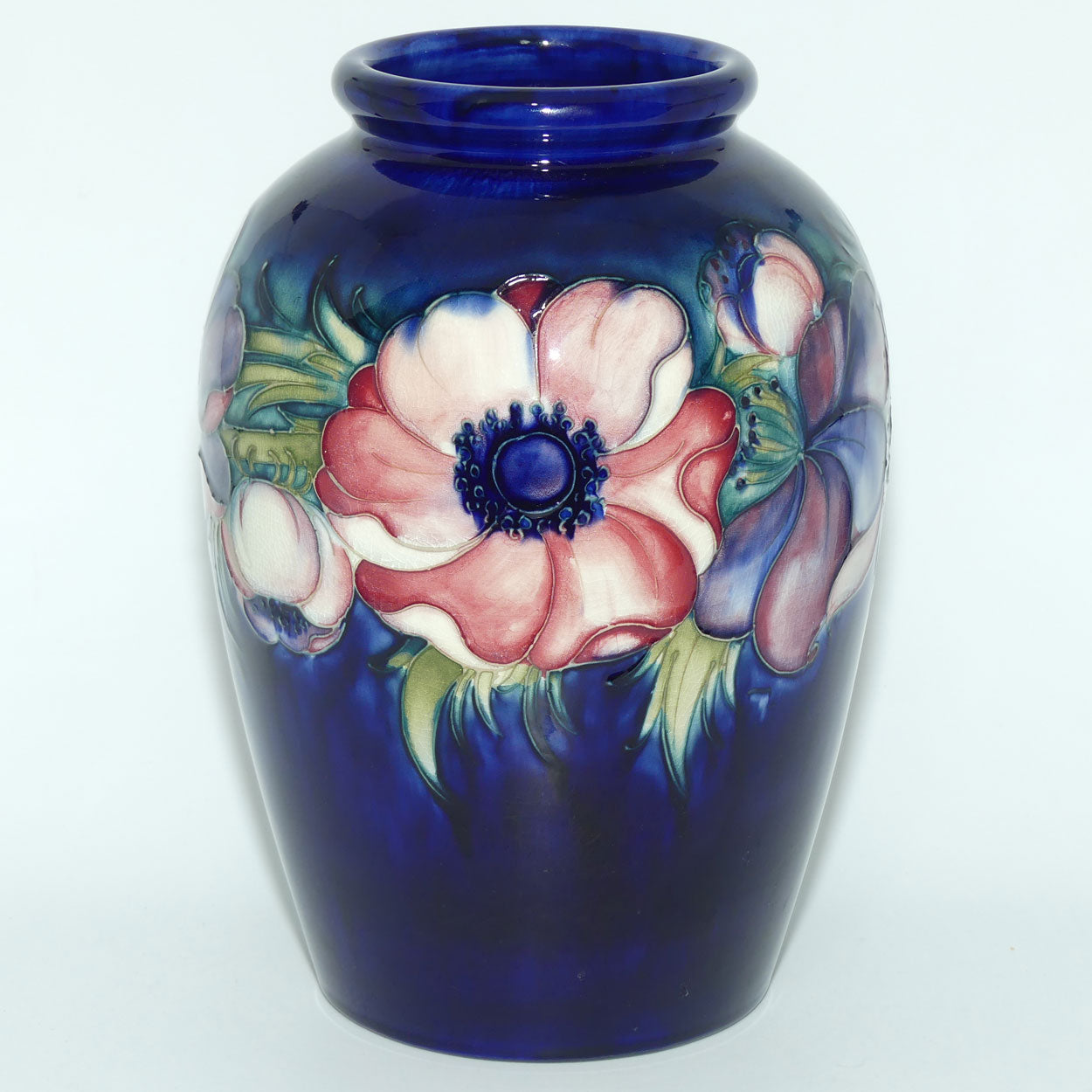 Walter Moorcroft Anemone (Blue) large vase #2