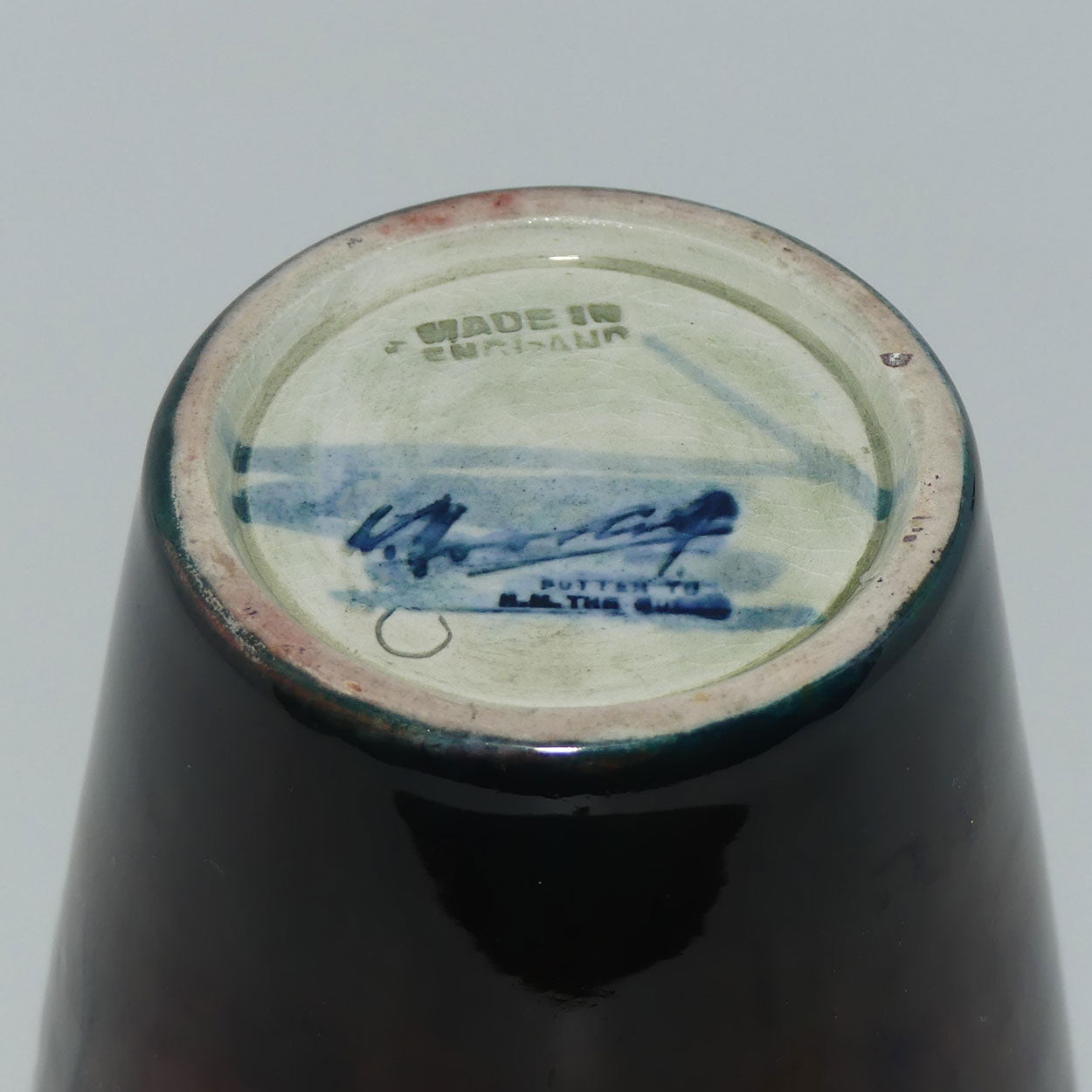 William Moorcroft Flambe Anemone vase